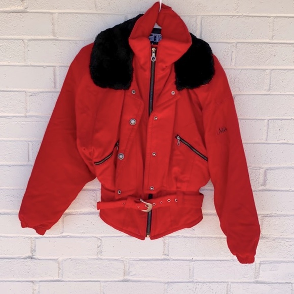 Nils Vintage Red Ski Snow Jacket 4